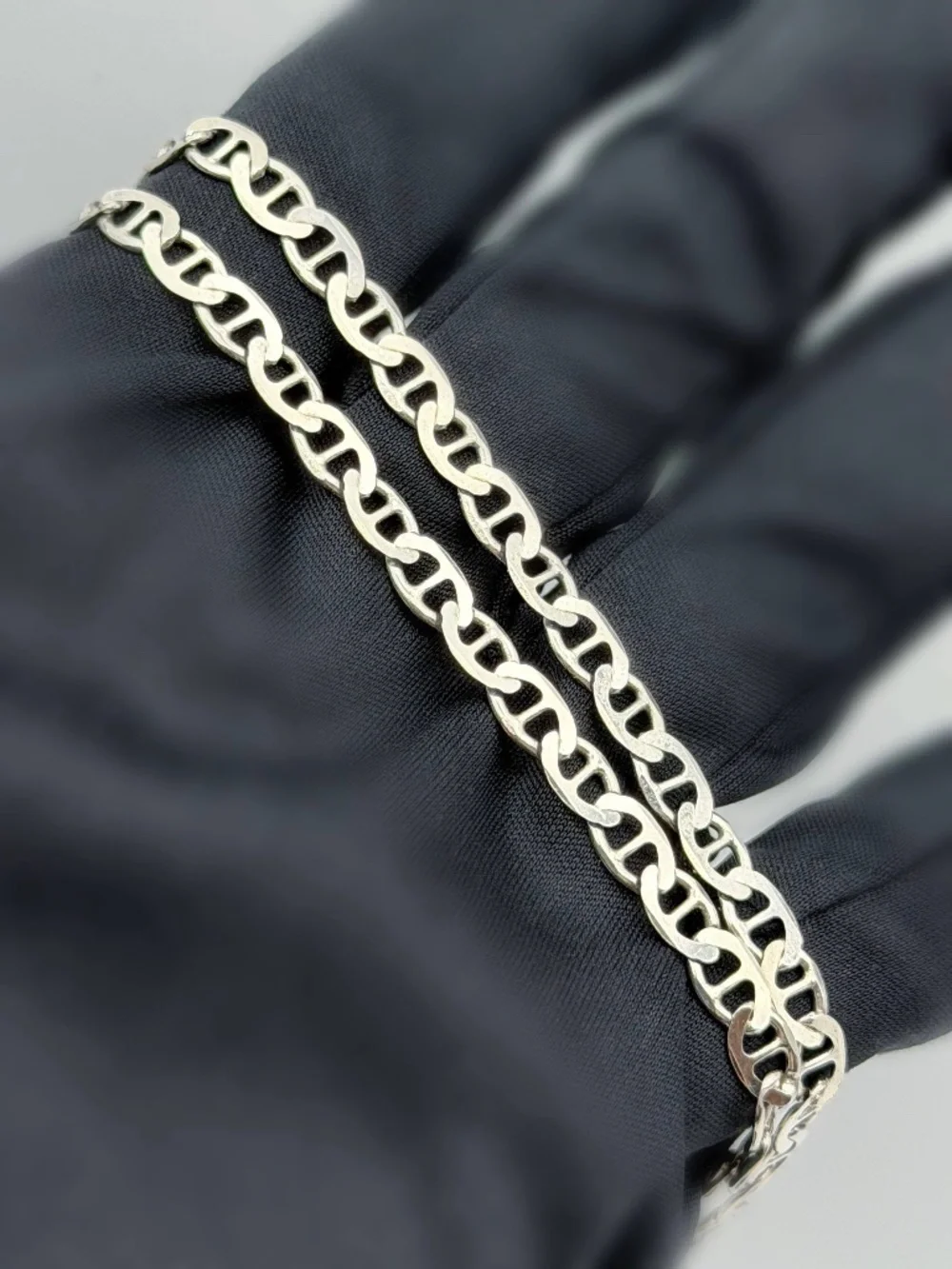 Italy 925 Sterling Silver Mariner Link Chain Unisex Necklace 16” 5mm